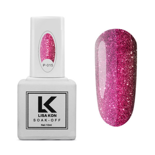 Gel-Polish-Platinum-P-015-Pink-Star-Lisa-Kon